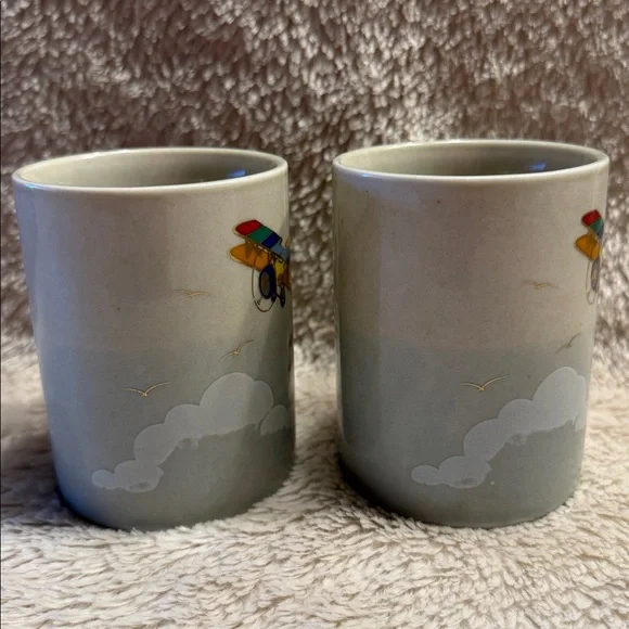 OTAGIRI Flying Biplanes Vintage Mug Set - Picture 5 of 12